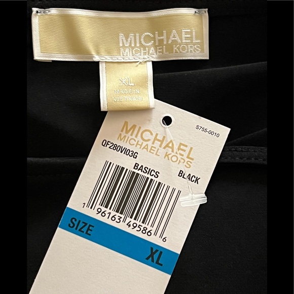 G - Michael,Kors Black Dress With Mesh Top - Picture 3 of 6